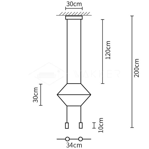 Line Art Pendant Light