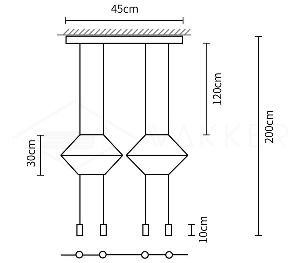 Line Art Pendant Light