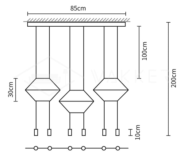 Line Art Pendant Light