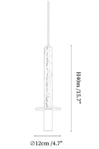 Linea Travertine Pendant Lamp