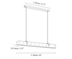 Linear Alabaster Chandelier