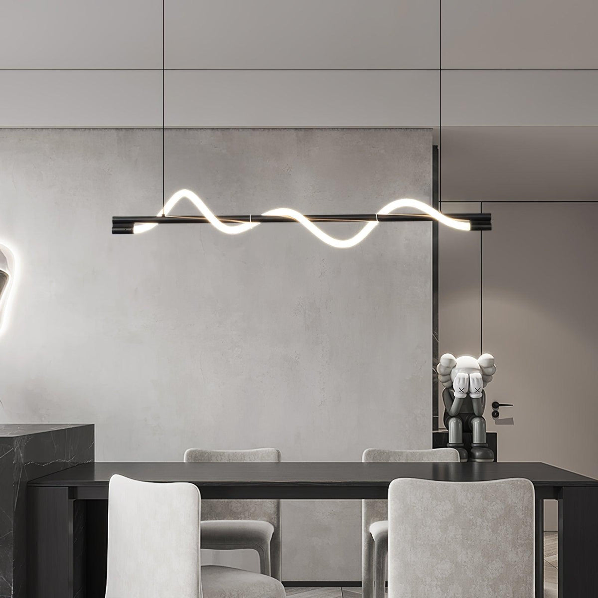 Linear Curve Island Pendant Lamp