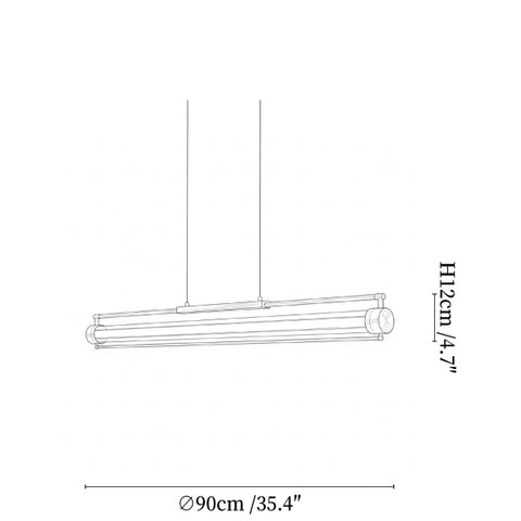 Linear Tube Linear Pendant