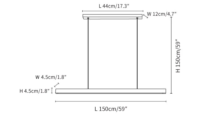 Linear Wooden Pendant Light