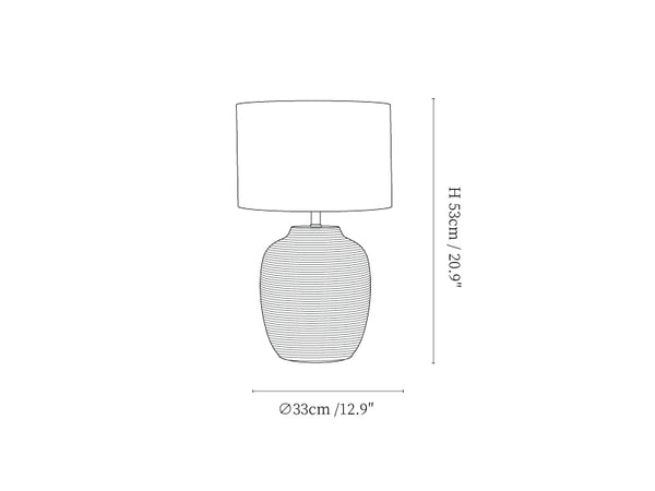Lino Stripe Table Lamp