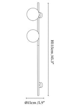 Liora Alabaster Double Globe Wall Sconce