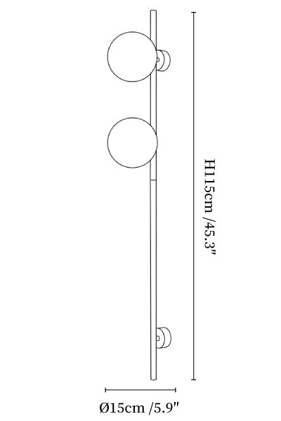 Liora Alabaster Double Globe Wall Sconce