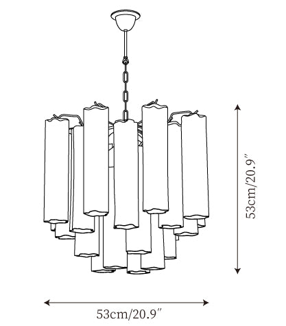 Liora Glass Chandelier