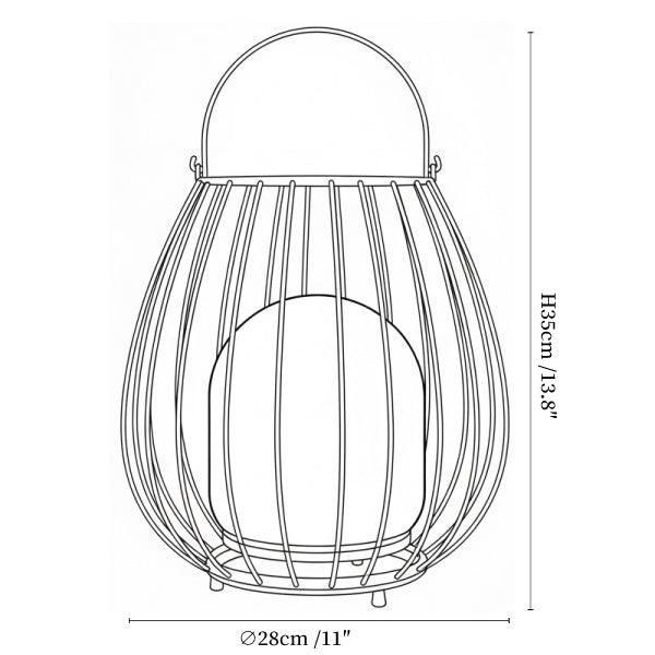 Liora Rechargeable Outdoor Lantern Light