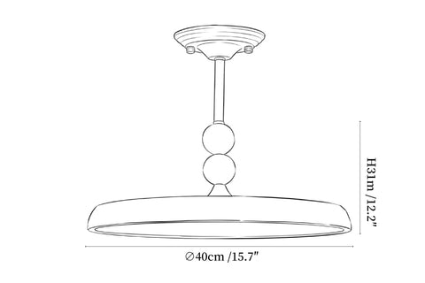 Liora Scallop Ceiling Light