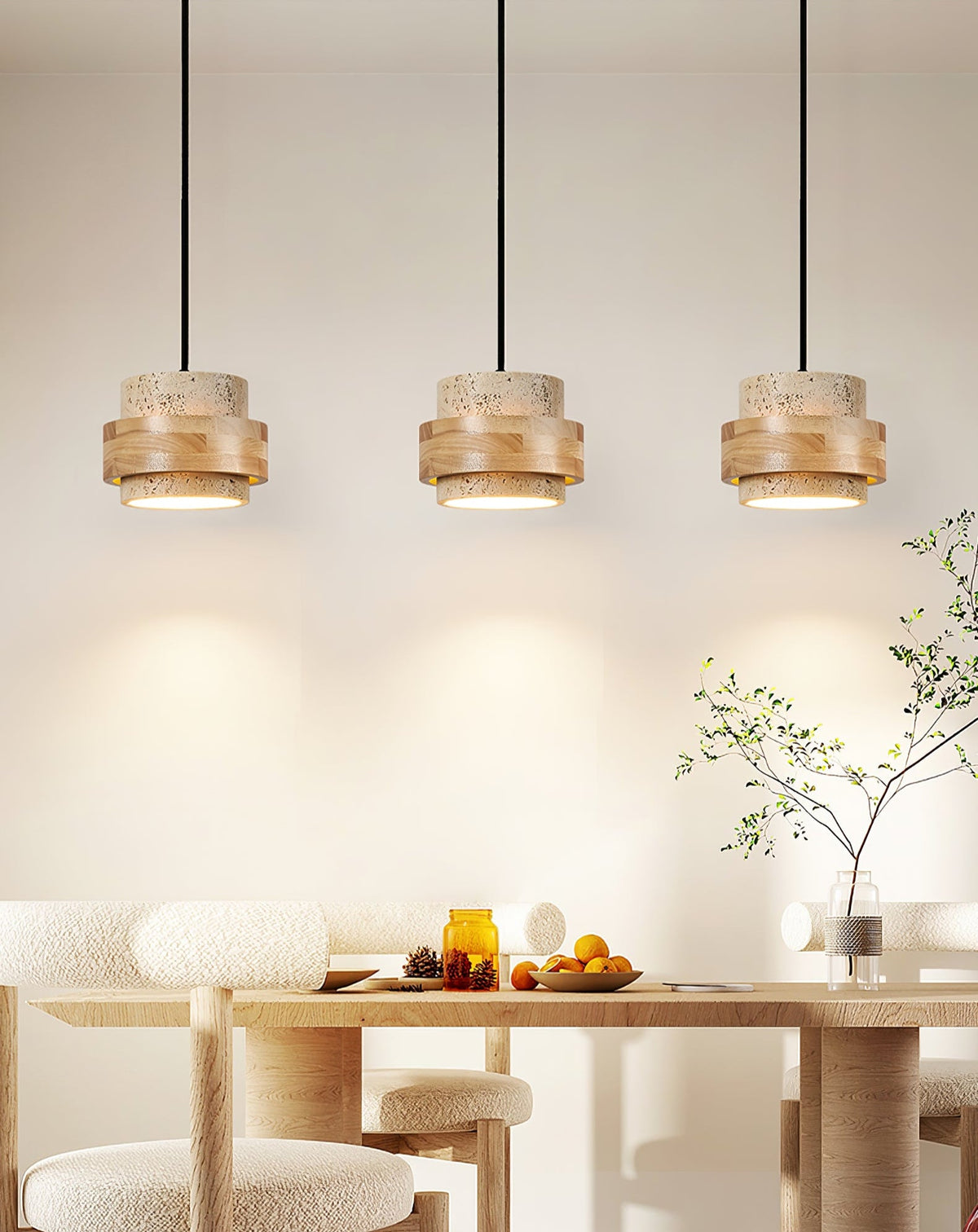 Liora Travertine Pendant Light