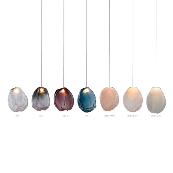 Liquid Glass Stone Pendant Light