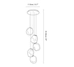 Liquid Glass Stone Pendant Light