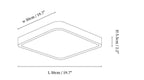 Lira Rectangular Ceiling Light