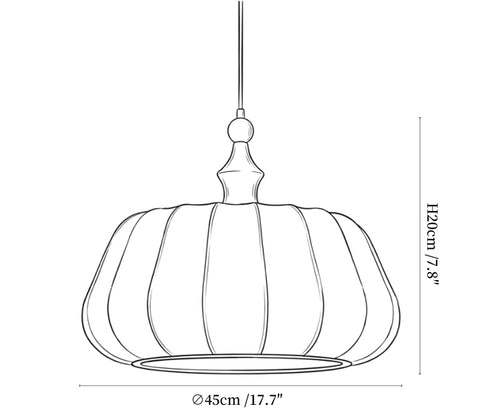 Lirenne Pleat Pendant Lamp