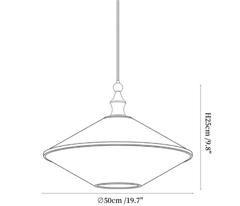 Lirenne Pleat Pendant Lamp