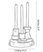 Lithia Tier Marble Candle Holder