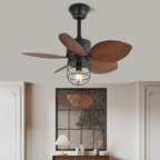 Loft Blade Cage Ceiling Fan Light