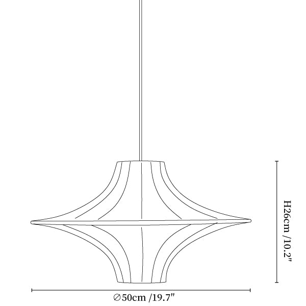 Caela Silk Pendant Lamp