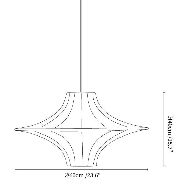 Caela Silk Pendant Lamp