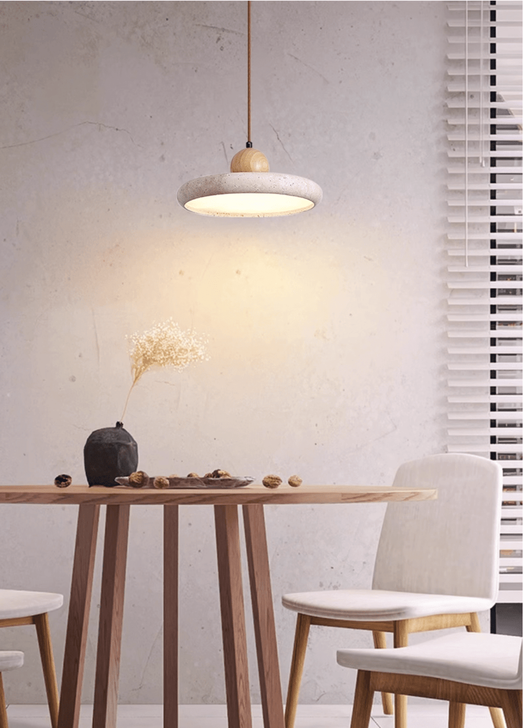 Lola Travertine Pendant Light