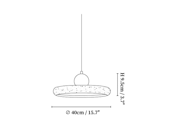 Lola Travertine Pendant Light