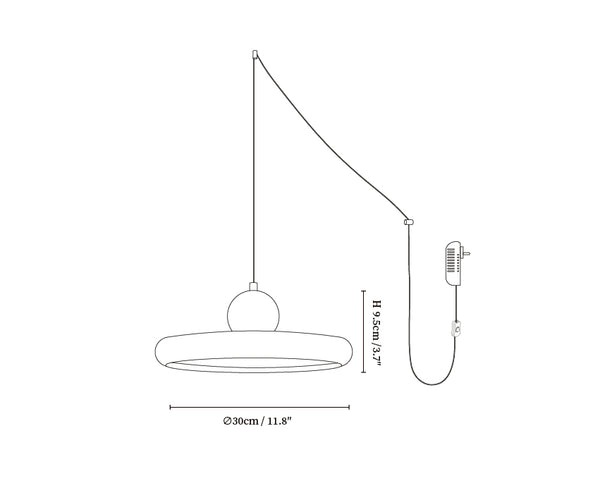 Lola Travertine Swag Pendant Light