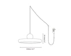 Lola Travertine Swag Pendant Light