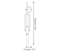 Long Arc Glass Wall Lamp
