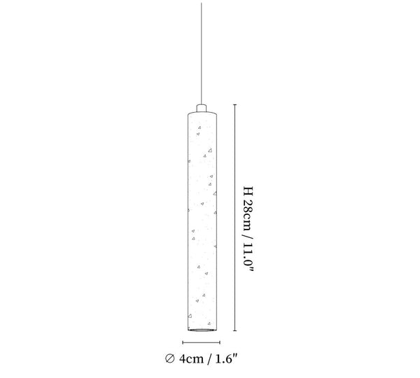 Long Cylinder Pendant Lamp