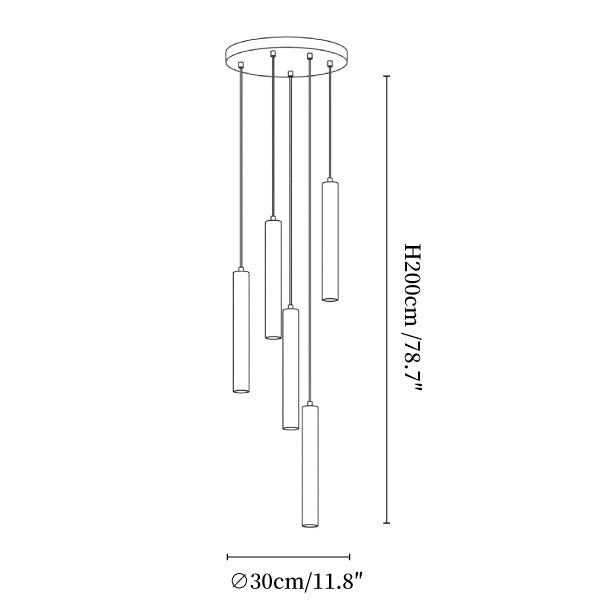 Long Cylinder Pendant Lamp