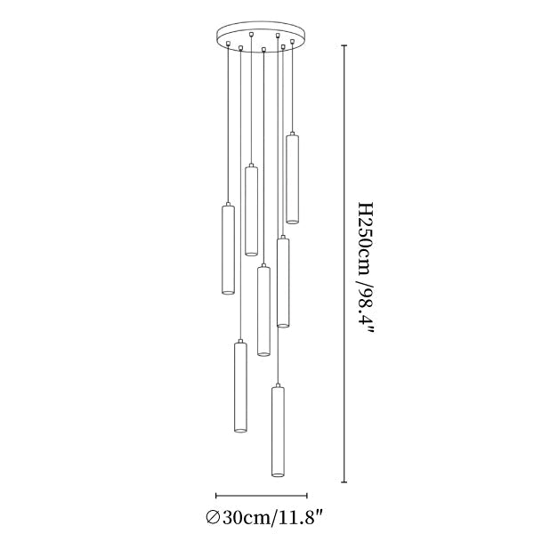 Long Cylinder Pendant Lamp