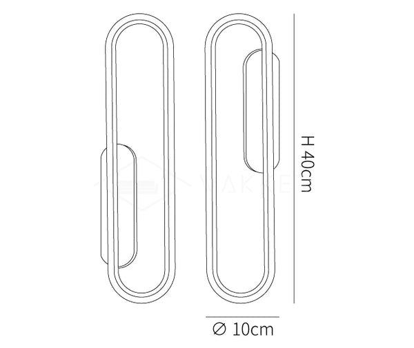 Long Ova Wall Lamp