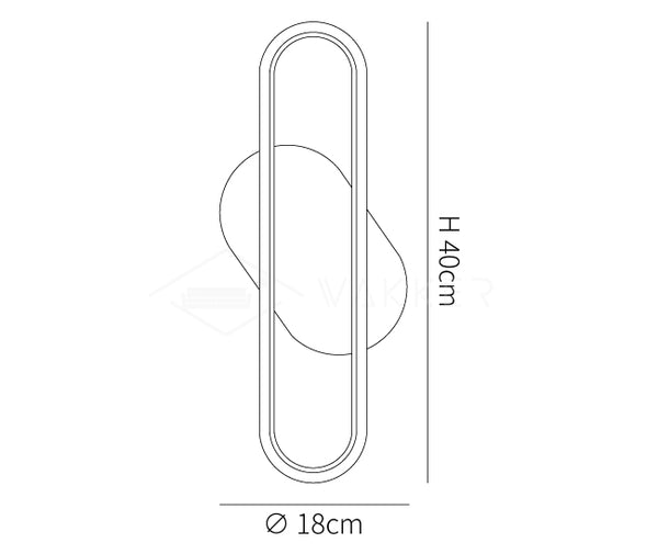 Long Ova Wall Lamp