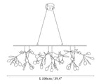 Long Style Firefly LED Chandelier