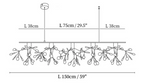 Long Style Firefly LED Chandelier