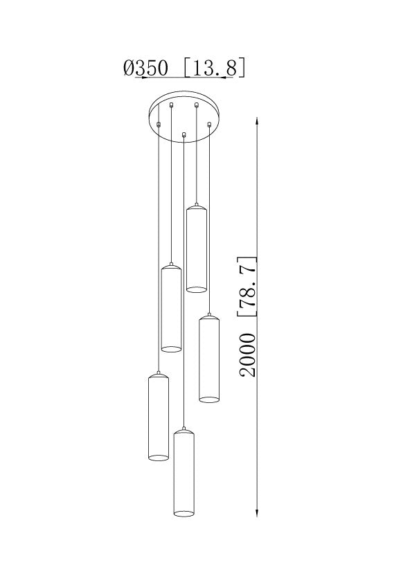 Alabaster Cylinder Pendant Light