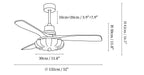 Lotus Bloom Ceiling Fan Light