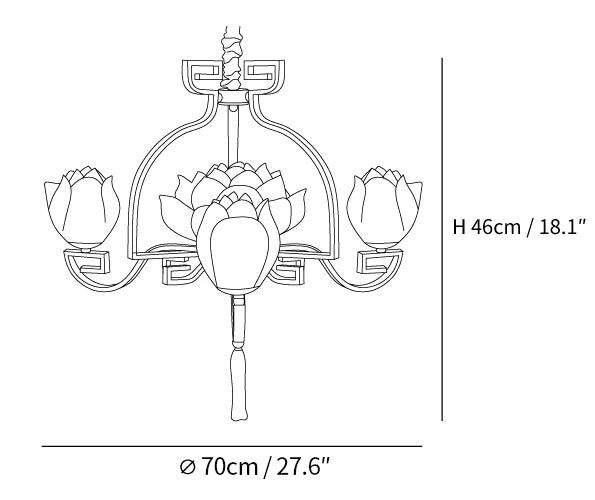 Lotus Bloom Chandelier