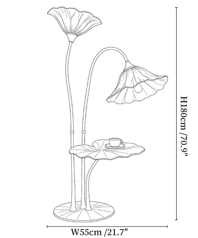 Lotus Bloom Floor Lamp