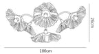 Lotus Leaf Glass Ceiling Lamp