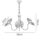 Lotus Leaf Glass Chandelier