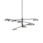 Lotus Leaves Glass Chandelier