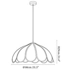 Lotus Petal Fabric Pendant Light