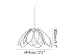 Lotus Petal Plant Fiber Pendant Lamp