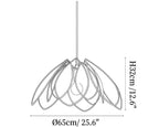 Lotus Petal Plant Fiber Pendant Lamp