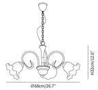 Luce Black Chandelier