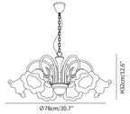 Luce Black Chandelier