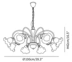 Luce Black Chandelier