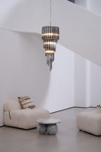 Lucente Noir Spiral Chandelier